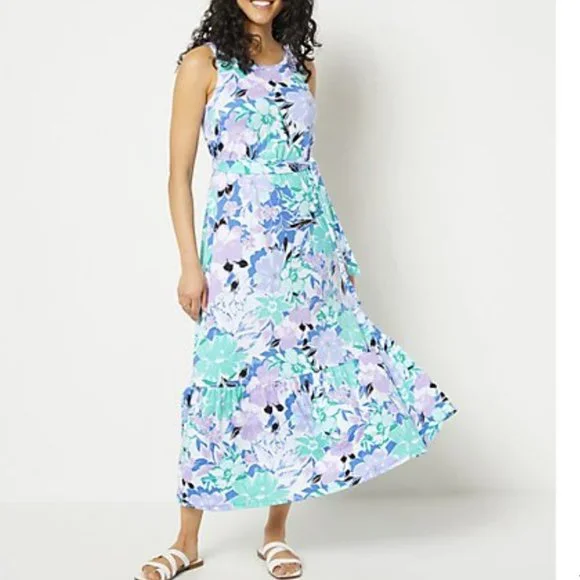 chinese dress ladies Royal Blue Printed Lounge Dress